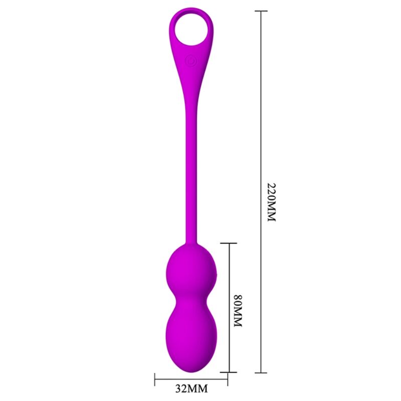 PRETTY LOVE - ELVIRA RECHARGEABLE VIBRATING BALLS PURPLE - Imagen 5