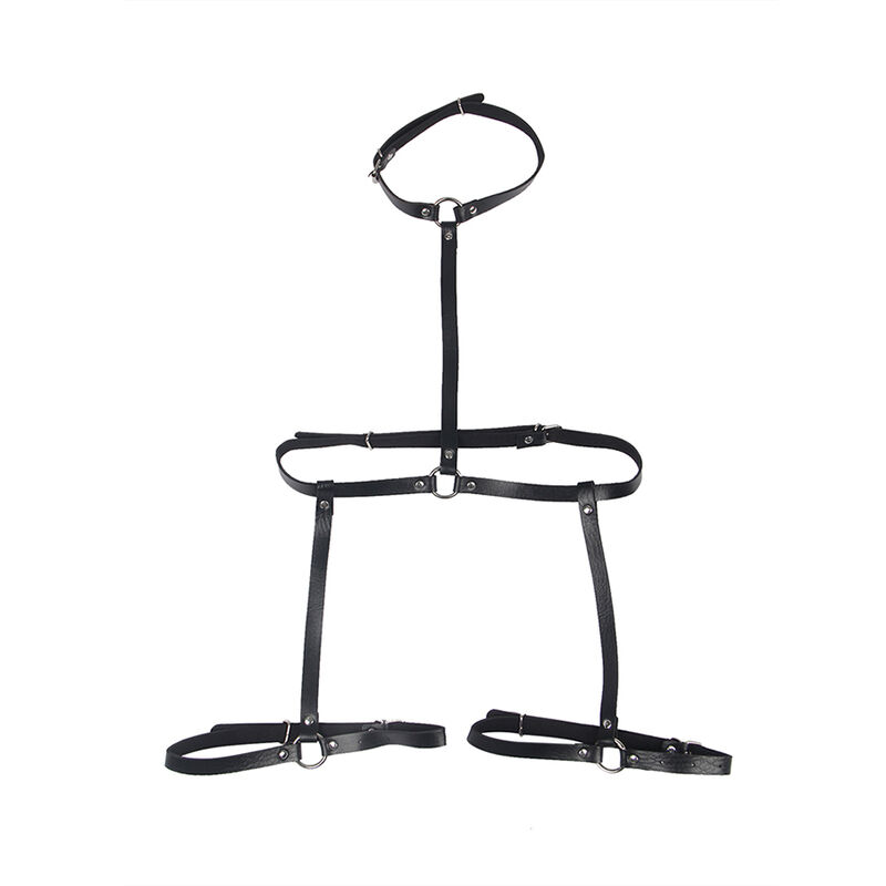 SUBBLIME - LEATHER BODY HARNESS BLACK ONE SIZE - Imagen 4